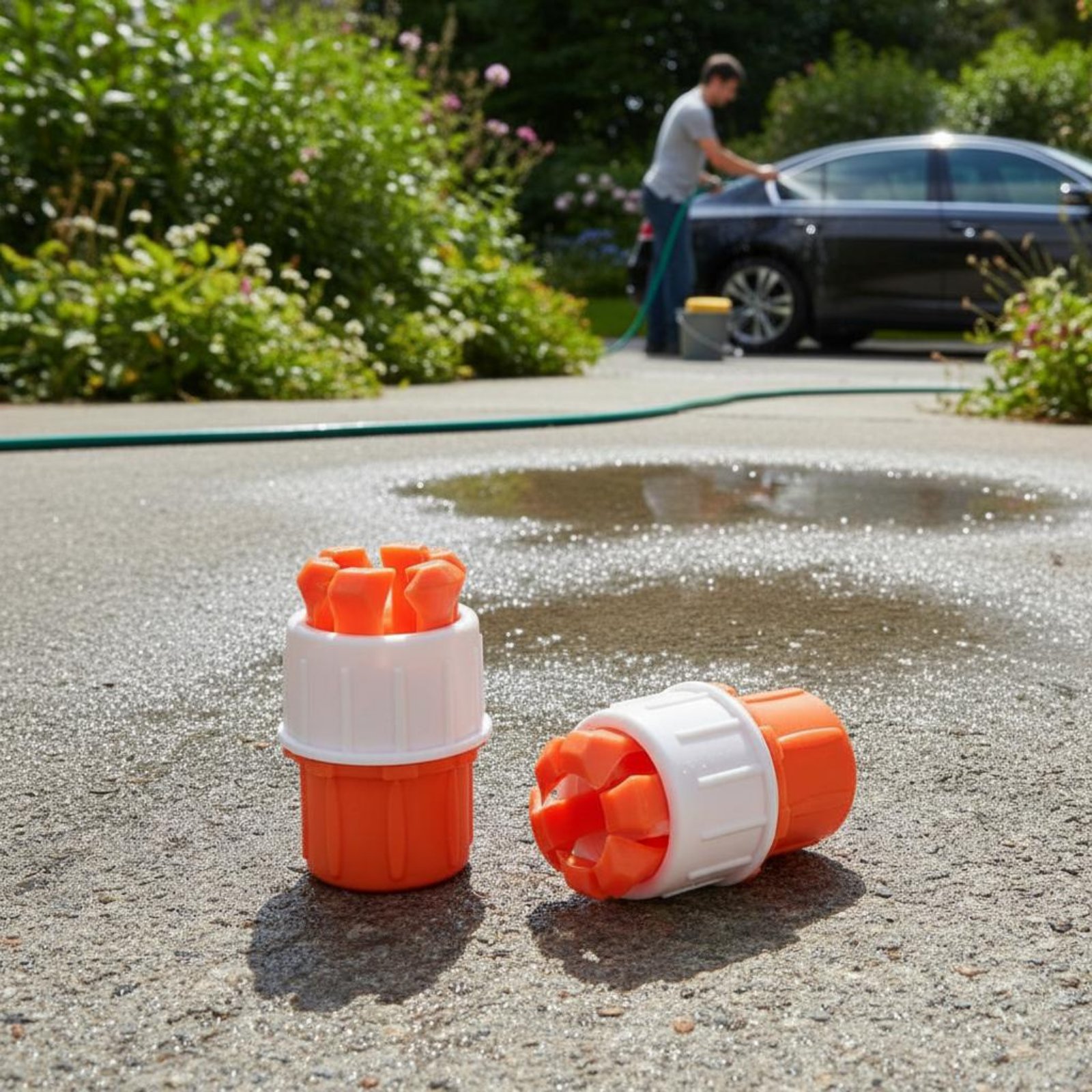 Gardening Tools In English - 水道ホースクイックコネクター 長持ちする万能タップクイックコネクター プラスチックホースパイプアダプター 工具不要の取り付け