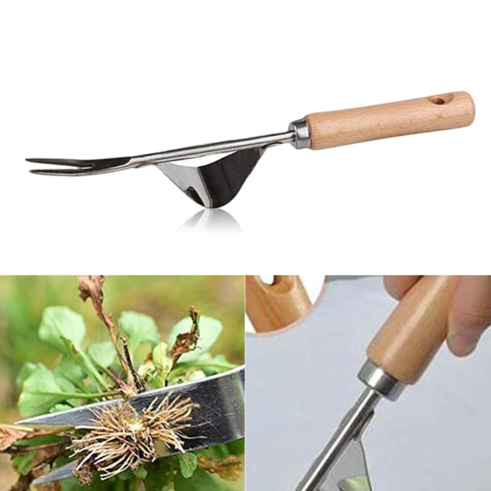 Gardening Tools To Remove Weeds - 木製ハンドル付きステンレス製ガーデンピンセット,取り外し,カッター,ペンチ,多機能ピンセット,健康,1個