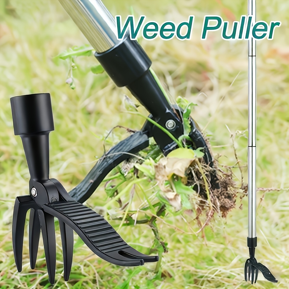Gardening Tools To Remove Weeds - 1個入りヘビーデューティーメタル製垂直除草器、芝生、庭園、花壇用、モダンなツールデザイン、耐久性のある金属構造