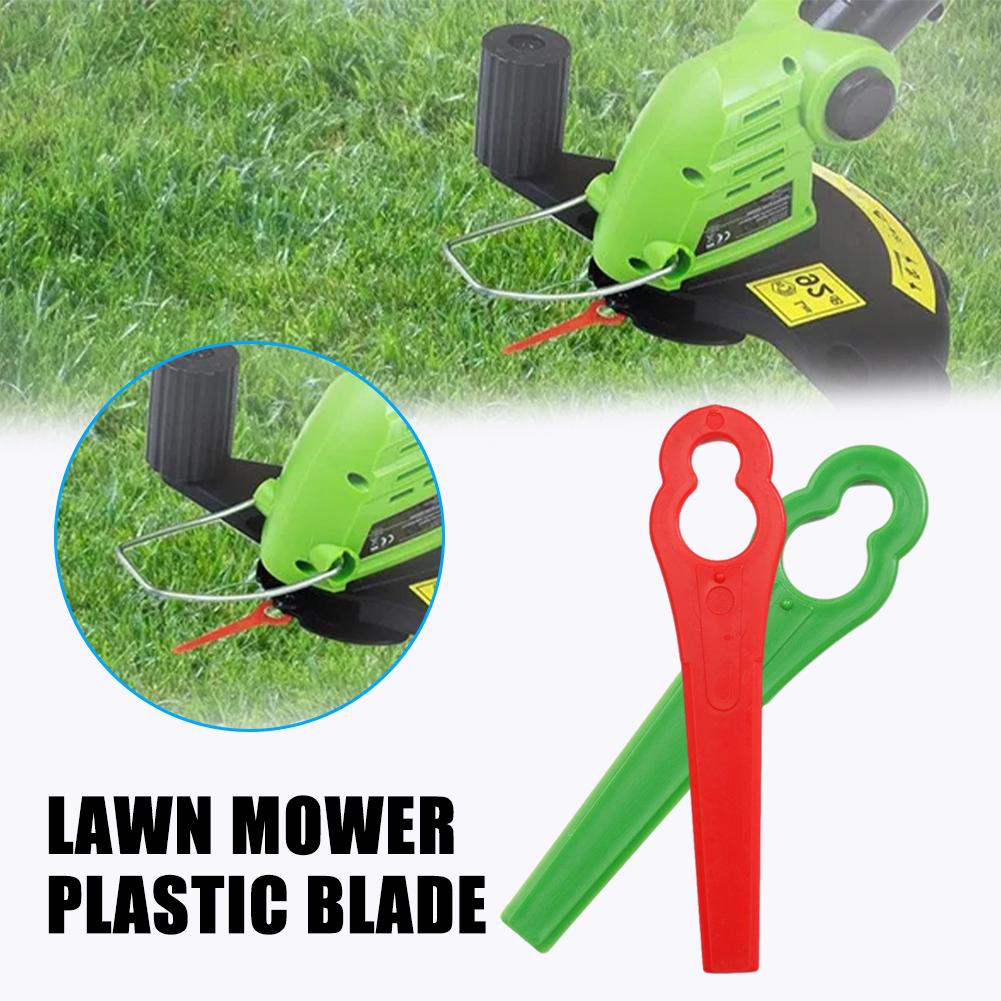 100 個プラスチックカッターブレード電動コードレス草トリマ - Gardening Tools Grass Cutter のレビューと価格