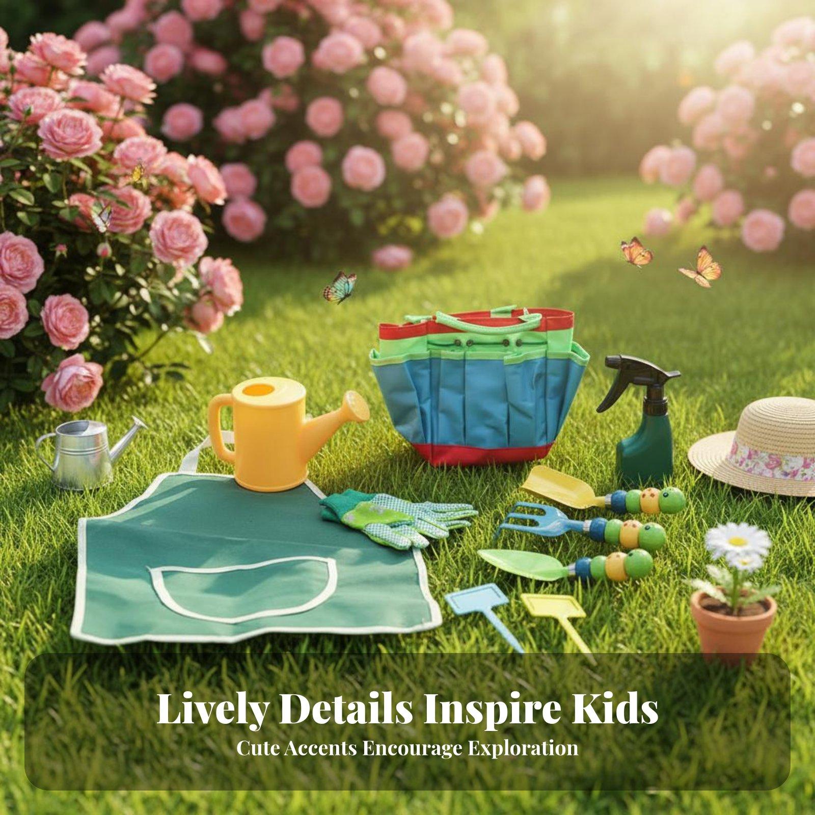 10点セット 子供用ガーデニングツールセット 子供サイズのガ - Gardening Tools Girls のレビューと価格