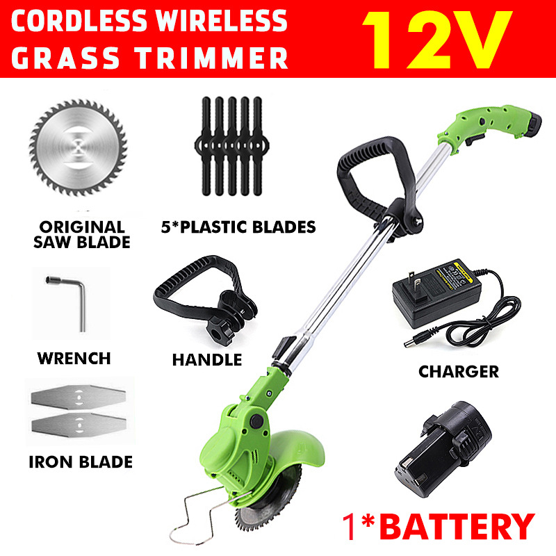 ハイパワー充電式リチウムコードレス電動草刈り機、庭木剪定ツー - Gardening Tools Grass Cutter のレビューと価格