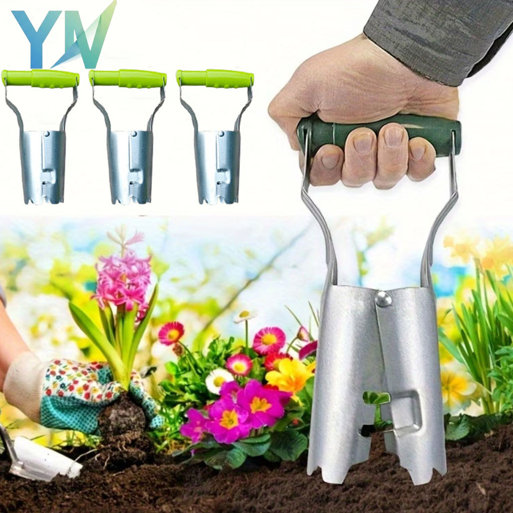 1-5 個ハンドル苗移植機手持ち式ガーデンツール穴掘り花植え - Gardening Tools Vegetables のレビューと価格